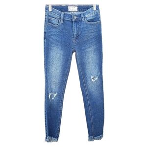 Free People Distressed Blue Jeans Size 24